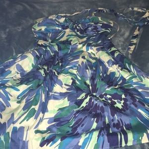 STRAPLESS/BACKLESS PRINTED DRESS